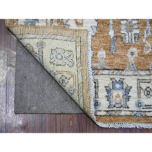 Load image into Gallery viewer, 3&#39;2&quot;x5&#39;2&quot; Maple Syrup Brown, Afghan Angora Oushak with Soft Color, Natural Dyes, 100% Wool, Hand Knotted, Oriental Rug FWR443016