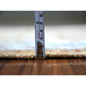 3'2"x5'2" Maple Syrup Brown, Afghan Angora Oushak with Soft Color, Natural Dyes, 100% Wool, Hand Knotted, Oriental Rug FWR443016