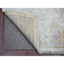 Load image into Gallery viewer, 2&#39;10&quot;x16&#39; Beige Color, Afghan Angora Oushak with Soft Colors Natural Dyes, Soft Wool Hand Knotted, Runner Oriental Rug FWR443124
