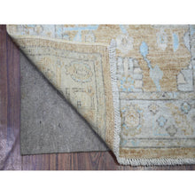 Load image into Gallery viewer, 2&#39;7&quot;x15&#39; Tan Color, Soft Wool Hand Knotted, Afghan Angora Oushak with Soft Colors Natural Dyes, Runner Oriental Rug FWR443196