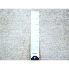 Load image into Gallery viewer, 2&#39;7&quot;x11&#39;3&quot; White Wash Peshawar with Faded Colors Vegetable Dyes, 100% Wool Hand Knotted, Runner Oriental Rug FWR443664