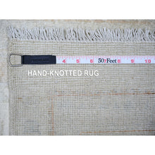 Load image into Gallery viewer, 2&#39;7&quot;x11&#39;3&quot; White Wash Peshawar with Faded Colors Vegetable Dyes, 100% Wool Hand Knotted, Runner Oriental Rug FWR443664