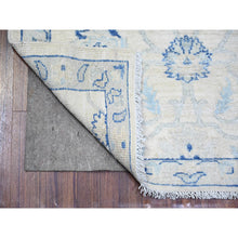 Load image into Gallery viewer, 2&#39;9&quot;x11&#39;9&quot; White Wash Peshawar with Large Medallions Natural Dyes, Pure Wool Hand Knotted, Runner Oriental Rug FWR443670