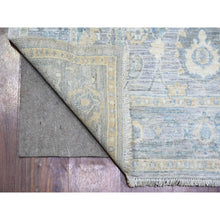 Load image into Gallery viewer, 3&#39;10&quot;x11&#39;9&quot; Cloud Gray, Finer Peshawar with Soft Colors Natural Dyes, Extra Soft Wool Hand Knotted, Wide Runner Oriental Rug FWR443730