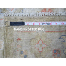 Load image into Gallery viewer, 2&#39;9&quot;x9&#39;9&quot; Old Moss Green, Natural Dyes 100% Wool, Hand Knotted Afghan Angora Oushak, Runner Oriental Rug FWR444048