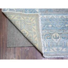 Load image into Gallery viewer, 8&#39;10&quot;x11&#39;9&quot; Cloud Gray, Stone Washed Peshawar with Pomegranate Garden Khotan Design Vegetable Dyes, Soft Wool Hand Knotted, Oriental Rug FWR444276