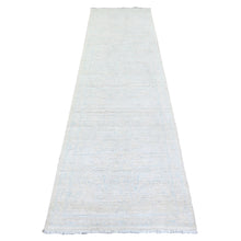 Load image into Gallery viewer, 2&#39;8&quot;x9&#39;7&quot; White Wash Peshawar with Faded Colors Vegetable Dyes, Soft Wool Hand Knotted, Oriental Rug FWR444324