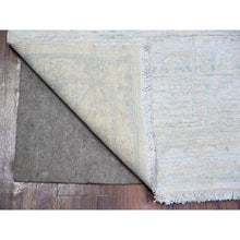 Load image into Gallery viewer, 2&#39;8&quot;x9&#39;7&quot; White Wash Peshawar with Faded Colors Vegetable Dyes, Soft Wool Hand Knotted, Oriental Rug FWR444324