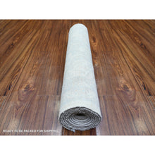 Load image into Gallery viewer, 2&#39;8&quot;x9&#39;7&quot; White Wash Peshawar with Faded Colors Vegetable Dyes, Soft Wool Hand Knotted, Oriental Rug FWR444324