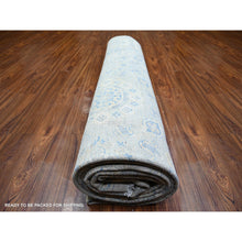 Load image into Gallery viewer, 11&#39;9&quot;x14&#39;8&quot; Ivory, White Wash Peshawar with All Over Pattern Vegetable Dyes, 100% Wool Hand Knotted, Oversized Oriental Rug FWR444336