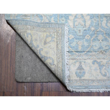 Load image into Gallery viewer, 2&#39;8&quot;x15&#39;2&quot; Ruddy Blue, Finer Peshawar with All Over Design, Natural Dyes, Pure Wool, Hand Knotted, XL Runner Oriental Rug FWR444798