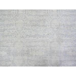 12'x14'3" Marian Blue, Stone Washed Peshawar Natural Dyes, Pure Wool Hand Knotted, Oversized Oriental Rug FWR445062