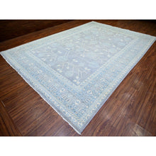 Load image into Gallery viewer, 10&#39;x14&#39;7&quot; Purple Gray, Stone Washed Peshawar with Pomegranate Garden Khotan Design, Vegetable Dyes, Soft Wool Hand Knotted, Oversized Oriental Rug Rug FWR445980