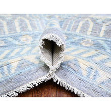 Load image into Gallery viewer, 10&#39;x14&#39;7&quot; Purple Gray, Stone Washed Peshawar with Pomegranate Garden Khotan Design, Vegetable Dyes, Soft Wool Hand Knotted, Oversized Oriental Rug Rug FWR445980