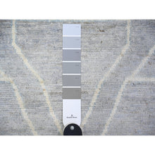 Load image into Gallery viewer, 10&#39;x14&#39;7&quot; Purple Gray, Stone Washed Peshawar with Pomegranate Garden Khotan Design, Vegetable Dyes, Soft Wool Hand Knotted, Oversized Oriental Rug Rug FWR445980