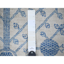 Load image into Gallery viewer, 8&#39;x9&#39;9&quot; White Diamond, High Grade Wool, White Wash Samarkand with Pomegranate Ancient Garden Multiple Repetitive Small Border Design, Hand Knotted, Oriental Rug FWR445998