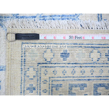 Load image into Gallery viewer, 8&#39;x9&#39;9&quot; White Diamond, High Grade Wool, White Wash Samarkand with Pomegranate Ancient Garden Multiple Repetitive Small Border Design, Hand Knotted, Oriental Rug FWR445998
