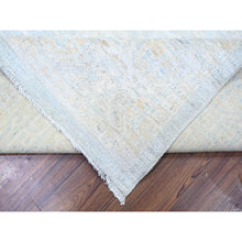 Load image into Gallery viewer, 8&#39;x9&#39;8&quot; Blue Gray With Timberwolf Gray, Natural Wool, Washed Out Samarkand with Pomegranate Design, Natural Dyes, Hand Knotted, Oriental Rug FWR446004