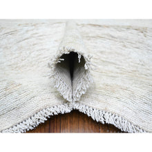 Load image into Gallery viewer, 10&#39;x13&#39;8&quot; Ice Cube Grey, Afghan Angora Oushak with Faded Colors, Natural Dyes, Extra Soft Wool, Hand Knotted, Oriental Rug FWR446358