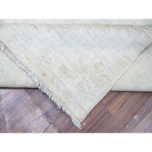 Load image into Gallery viewer, 10&#39;x13&#39;8&quot; Ice Cube Grey, Afghan Angora Oushak with Faded Colors, Natural Dyes, Extra Soft Wool, Hand Knotted, Oriental Rug FWR446358