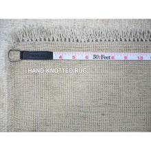 Load image into Gallery viewer, 10&#39;x13&#39;8&quot; Ice Cube Grey, Afghan Angora Oushak with Faded Colors, Natural Dyes, Extra Soft Wool, Hand Knotted, Oriental Rug FWR446358