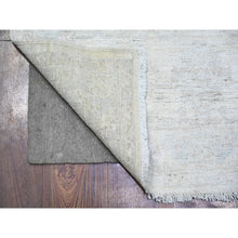 Load image into Gallery viewer, 3&#39;x4&#39;10&quot; Vivid White, Natural Wool, Washed Out Peshawar with Faded Design, Hand Knotted, Natural Dyes, Oriental Rug FWR446808