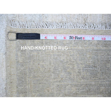 Load image into Gallery viewer, 3&#39;x4&#39;10&quot; Vivid White, Natural Wool, Washed Out Peshawar with Faded Design, Hand Knotted, Natural Dyes, Oriental Rug FWR446808