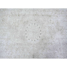 Load image into Gallery viewer, 9&#39;9&quot;x12&#39;8&quot; Monochromatic Colors, Overdyed, Vintage Kerman, Professional Cleaner, Extra Soft Wool, Worn and Distressed, Tone on Tone, Hand Knotted, Oriental Rug FWR446880