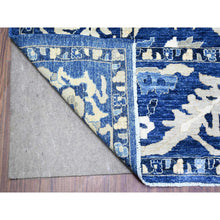 Load image into Gallery viewer, 8&#39;2&quot;x9&#39;8&quot; Byzantine Blue, Peshawar With Mahal Design, Organic Wool, Hand Knotted, Oriental Rug FWR447042