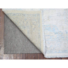 Load image into Gallery viewer, 3&#39;1&quot;x5&#39; Night White, Organic Wool Hand Knotted, White Wash Peshawar with Faded Colors, Natural Dyes, Oriental Rug FWR447078