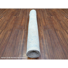 Load image into Gallery viewer, 3&#39;1&quot;x5&#39; Night White, Organic Wool Hand Knotted, White Wash Peshawar with Faded Colors, Natural Dyes, Oriental Rug FWR447078