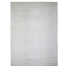 Load image into Gallery viewer, 8&#39;9&quot;x11&#39;9&quot; Retro White with Cloud Gray, Washed Out Peshawar with Faded Colors, Natural Dyes, Soft Wool, Hand Knotted, Oriental Rug FWR447096