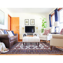 Load image into Gallery viewer, 8&#39;4&quot;x11&#39;5&quot; Porcelain White, Organic Wool, Hand Knotted, Dense Weave, Vegetable Dyes, Afghan Super Kazak with All Over Medallions, Oriental Rug FWR447282