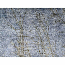 Load image into Gallery viewer, 8&#39;10&quot;x12&#39;1&quot; Blue Gray, Modern Tree in the Dusk Design, 100% Wool, Natural Dyes, Tone on Tone, Hand Knotted, Oriental Rug FWR447774