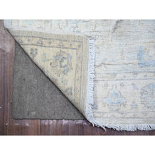 Load image into Gallery viewer, 2&#39;6&quot;x12&#39;2&quot; Gray Goose, Washed Out Peshawar with Faded Colors, Vegetable Dyes, Extra Soft Wool, Hand Knotted, Runner Oriental Rug FWR447882