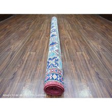 Load image into Gallery viewer, 7&#39;x9&#39;8&quot; Chili Red, Natural Dyes, Natural Wool Hand Knotted, Afghan Super Kazak with Geometric Medallion, Oriental Rug FWR448968