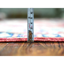 Load image into Gallery viewer, 7&#39;x9&#39;8&quot; Chili Red, Natural Dyes, Natural Wool Hand Knotted, Afghan Super Kazak with Geometric Medallion, Oriental Rug FWR448968
