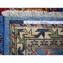 Load image into Gallery viewer, 3&#39;x5&#39;2&quot; Sapphire Blue, Afghan Ersari with Geometric Gul Motifs, Vegetable Dyes, Densely Woven, Vibrant Wool, Hand Knotted, Oriental Rug FWR449184