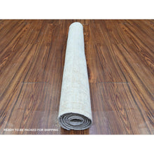 Load image into Gallery viewer, 3&#39;x4&#39;9&quot; Aircraft White, White Wash Peshawar with Faded Colors, Soft Wool, Hand Knotted, Oriental Rug FWR449226