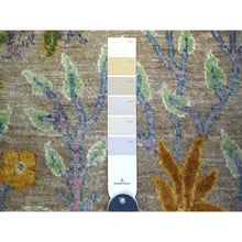Load image into Gallery viewer, 3&#39;1&quot;x5&#39;1&quot; Echo Gray, Vegetable Dyes, Afghan Peshawar with Birds of Paradise, 100%l Wool Hand Knotted, Runner Oriental Rug FWR449472