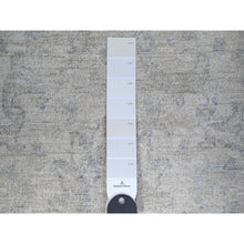 Load image into Gallery viewer, 3&#39;x4&#39;9&quot; Platinum Gray, White Wash Peshawar with All Over Design, Natural Dyes, Pure Wool, Hand Knotted, Oriental Rug FWR449772