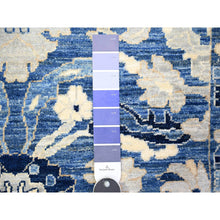 Load image into Gallery viewer, 3&#39;x4&#39;9&quot; Warriors Blue, Dense Weave, Vegetable Dyes, 100% Wool, Peshawar With Mahal Design, Hand Knotted, Oriental Rug FWR449820