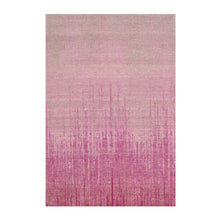 Load image into Gallery viewer, 4&#39;1&quot;x6&#39;2&quot; Natural Wool Pink Vertical Ombre Design Hand Knotted Oriental Rug FWR450126