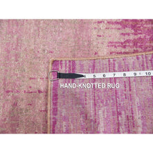 Load image into Gallery viewer, 2&#39;x3&#39;2&quot; Pink Vertical Ombre Design Natural Wool Hand Knotted Oriental Mat Rug FWR450138