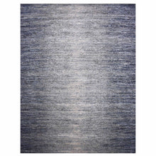 Load image into Gallery viewer, 12&#39;x15&#39; Blue Oceanic Pure Silk and Wool Striae Design Hand Knotted Oriental Oversized Rug FWR450618