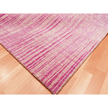Load image into Gallery viewer, 10&#39;x14&#39;3&quot; Pink Natural Wool Hand Knotted Vertical Ombre Design Oriental Rug FWR450636