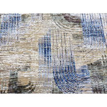 Load image into Gallery viewer, 6&#39;x9&#39; THE INTERTWINED PASSAGE, Hand Knotted, Silk with Textured Wool, Oriental Rug FWR450768