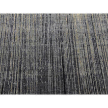 Load image into Gallery viewer, 12&#39;2&quot;x15&#39; Gray and Black, Modern Ombre Design Densely Woven, Pure Wool Hand Knotted, Oversized Oriental Rug FWR450912