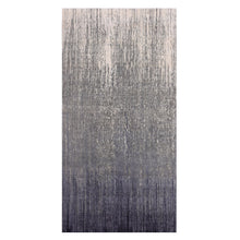 Load image into Gallery viewer, 6&#39;1&quot;x12&#39;1&quot; Gray and Black, Pure Wool Hand Knotted, Modern Ombre Design Densely Woven, Wide Runner Oriental Rug FWR450924