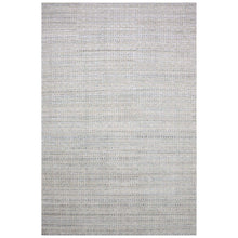 Load image into Gallery viewer, 14&#39;x20&#39;4&quot; Silver Gray, Pure Silk and Textured Wool Hand Knotted, Modern Tone on Tone Repetitive Design, Oversized Oriental Rug FWR451038